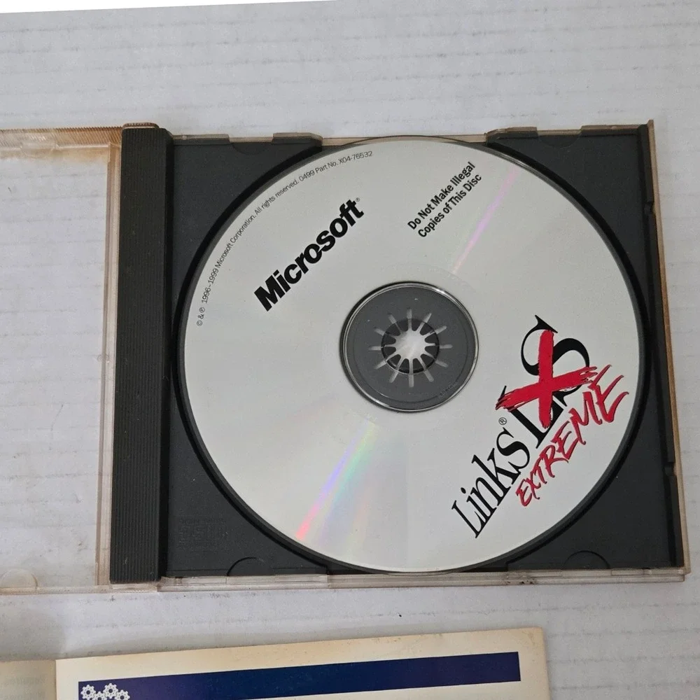 Vintage 1999 Microsoft Links LS Extreme PC CD ROM Game Windows 95 98 CIB Manual